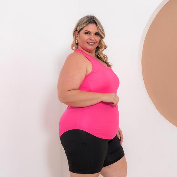 Imagem de Kit 2 Regatas Plus Size Dry Fit Feminina Academia