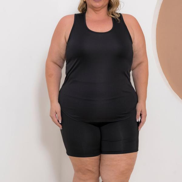 Imagem de Kit 2 Regatas Plus Size Dry Fit Feminina Academia