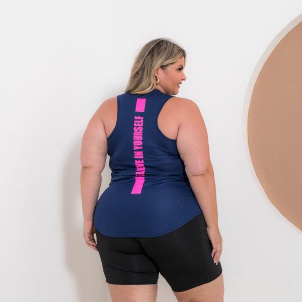 Imagem de Kit 2 Regatas Plus Size Dry Fit Feminina Academia