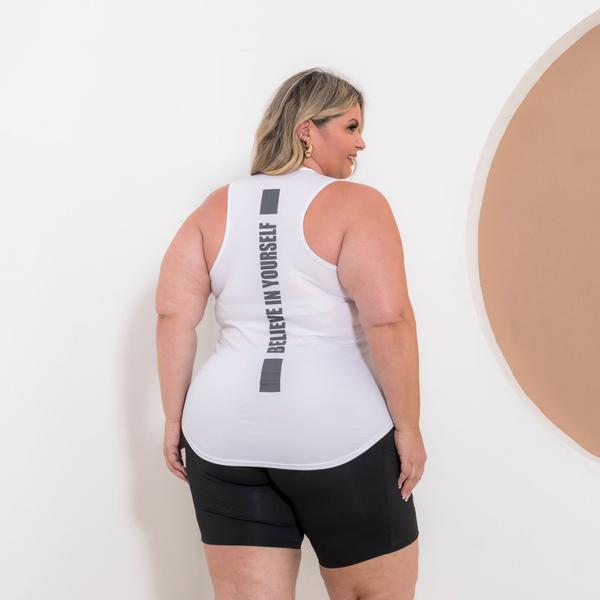 Imagem de Kit 2 Regatas Plus Size Dry Fit Feminina Academia