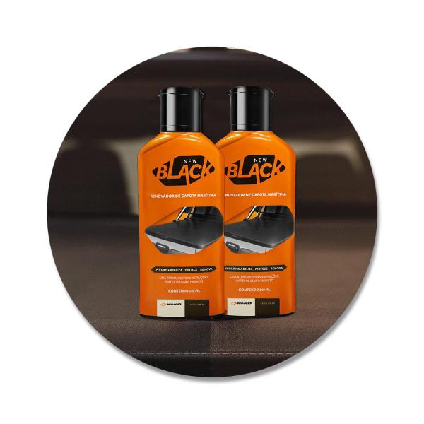 Imagem de Kit 2 Renovador de Capota Maritima Original Keko New Black 140ml