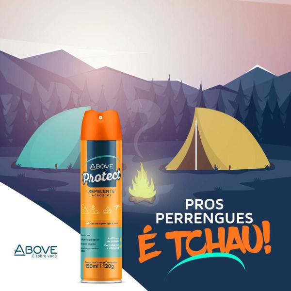 Imagem de Kit 2 Repelente Aerosol Protect Above Secagem Rápida 150Ml