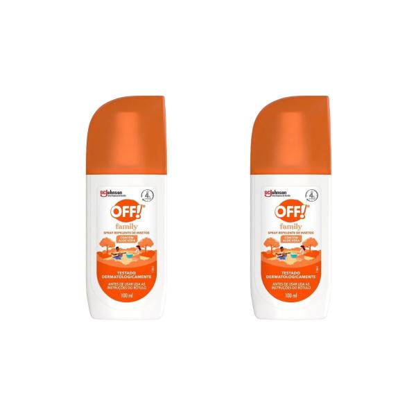 Imagem de Kit 2 Repelente De Insetos Off Family Spray 100ml