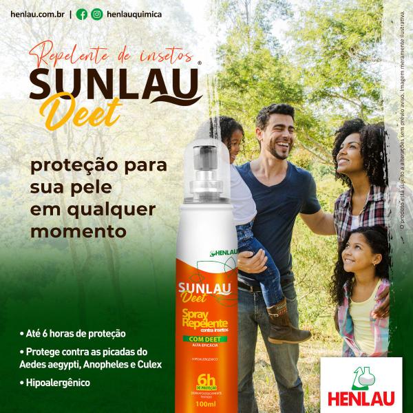 Imagem de Kit 2 Repelente de insetos Sunlau com Deet 15% em Spray e proteção de 6h com 100ml