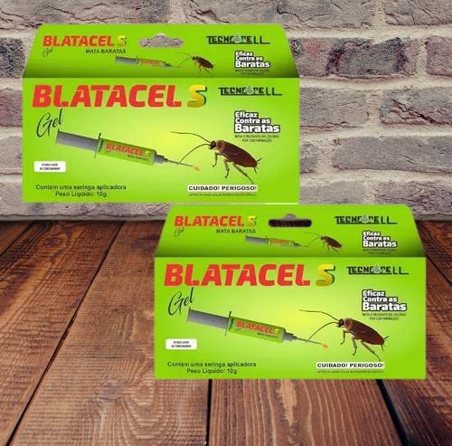 Imagem de Kit 2 Repelente Mata Barata Em Gel Blatacel 10gr