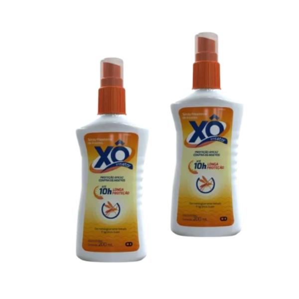 Imagem de Kit 2 Repelentes Xô Inseto Spray Frasco 200ml Longa Proteção