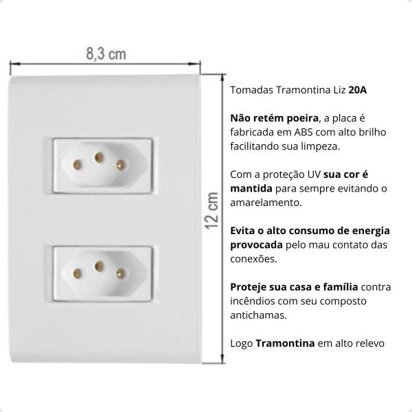 Imagem de Kit 2 Rolo Cabo Flexivel SIL 4mm² 100m + 10 Tomada Dupla 20A