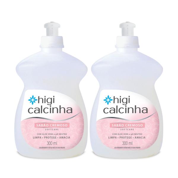 Imagem de Kit 2 Sabão Cremoso Softcare Limpa Protege Higi Calcinha