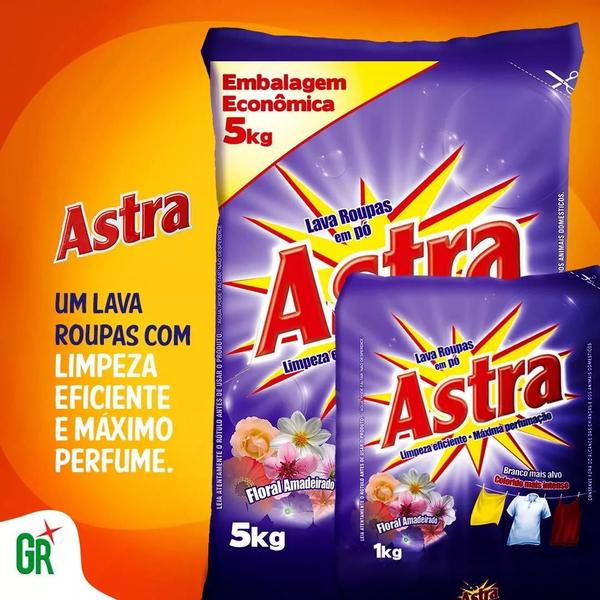 Imagem de Kit 2 Sabão Em Pó Astra Floral Amadeirado 5 Kg