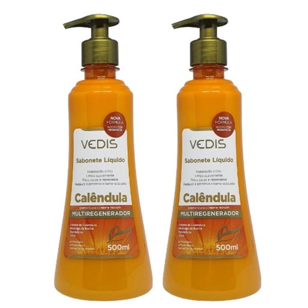 Imagem de Kit 2 Sabonete De Calêndula Multiregenerador 500Ml - Vedis