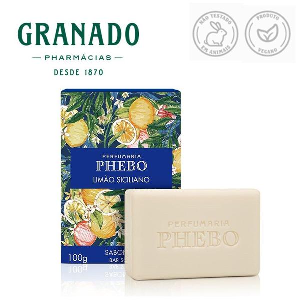 Imagem de Kit 2 Sabonete em Barra Phebo Limão Siciliano Bar Soap 100g