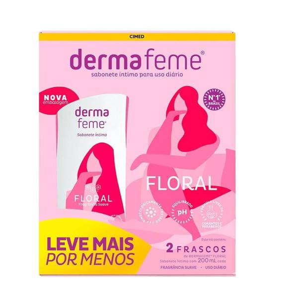 Imagem de Kit 2 Sabonete Íntimo Dermafeme 200 Ml - Cimed