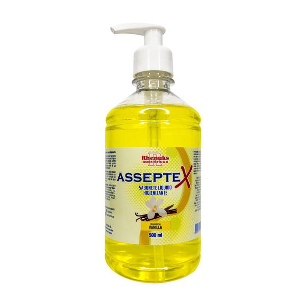 Imagem de Kit 2 Sabonete Líquido Asseptex Vanila Rhenuks - 500 ml