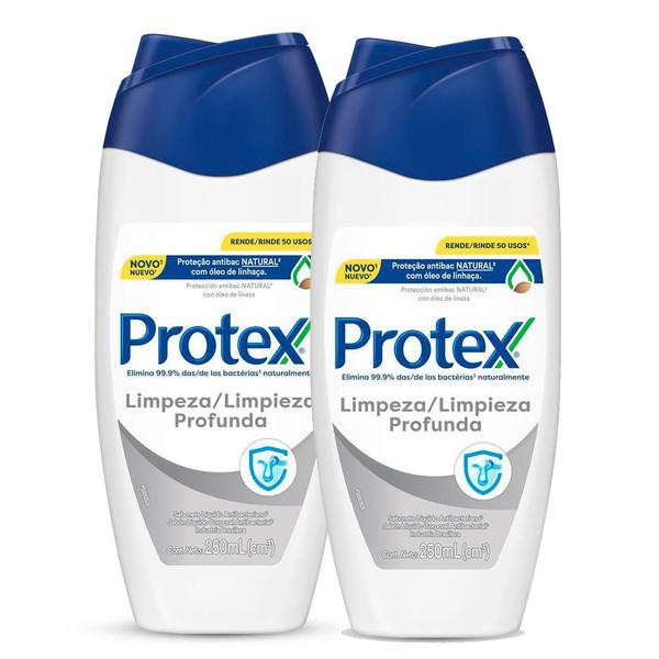 Imagem de Kit 2 Sabonete Líquido Protex Limpeza Profunda com 250ml