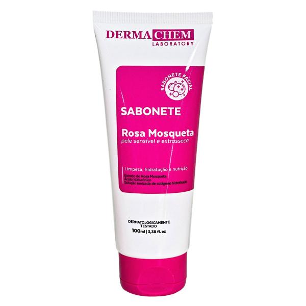 Imagem de Kit 2 Sabonete Rosa Mosqueta Pele Extrasseca Dermachem 100ml 