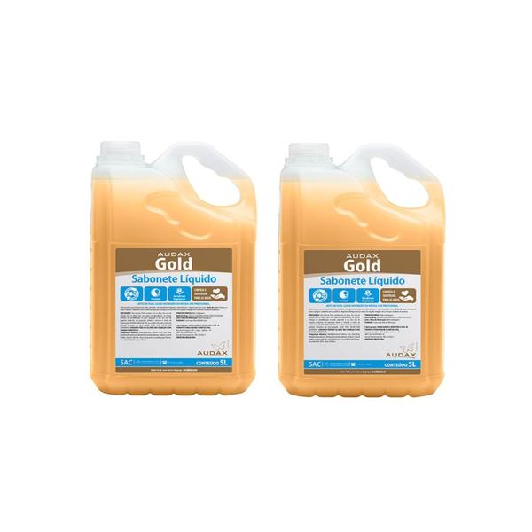 Imagem de Kit 2 Sabonetes Líquido Audax Gold  5l