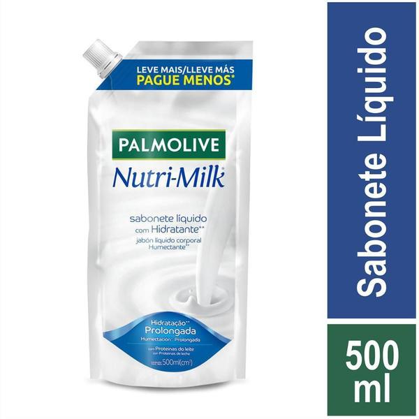 Imagem de Kit 2 Sabonetes Líquido Palmolive Nutri-Milk Hidratante Refil 500ml