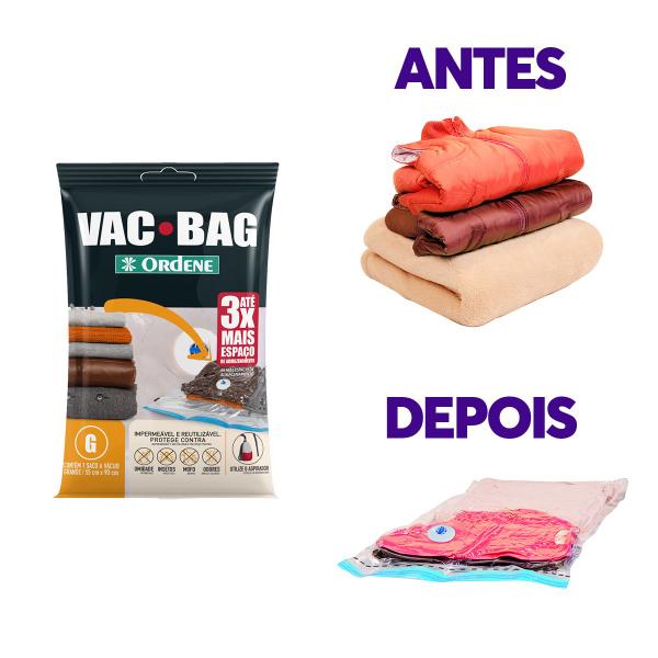 Imagem de Kit 2 Saco à Vácuo Protetor Grande Vac Bag Ordene