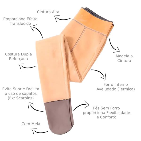 Kit 2 Segunda Pele Aveludada Feminina Térmica Cintura Alta - M3M Imagem de Kit 2 Segunda Pele Aveludada Feminina Térmica Cintura Alta