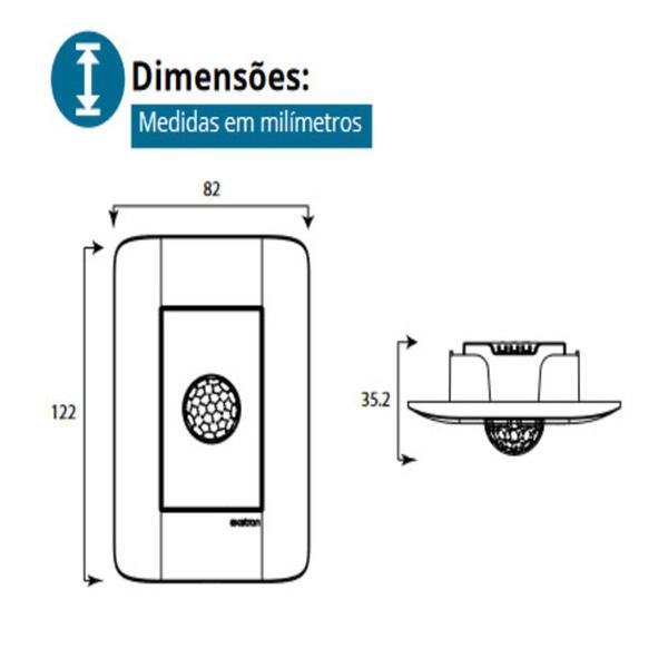 Imagem de Kit 2 Sensor Presença 4x2 Smart X-Control Celular Predial