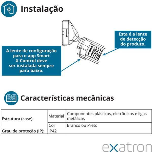 Imagem de Kit 2 Sensor Presença Frontal Externo Smart X-Control Temporizador