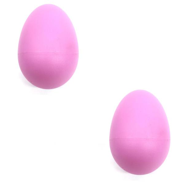 Imagem de Kit 2 Shaker ovo plastico chocalho ROSA egg