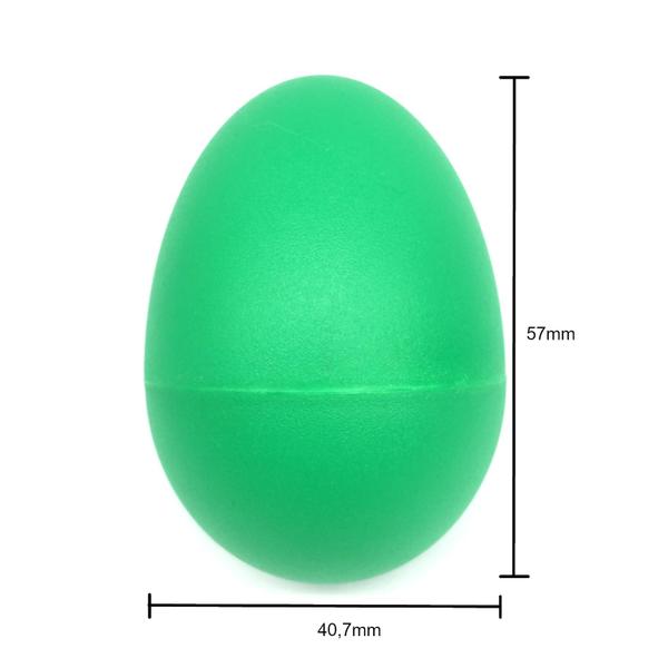 Imagem de Kit 2 Shaker ovo plastico chocalho VERDE egg