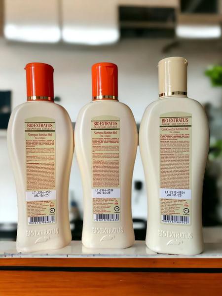 Imagem de Kit 2 Shampoo 1 Condicionador Mel Nutritivo 250 ml