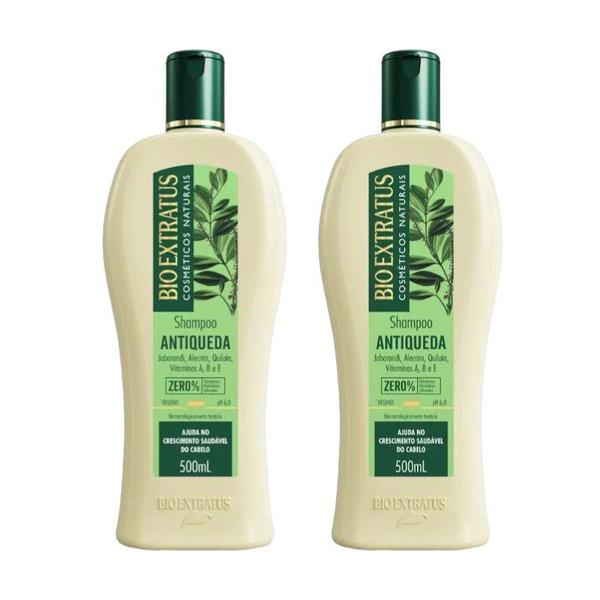 Imagem de kit 2 Shampoo Antiqueda Jaborandi 500 ml Bio Extratus