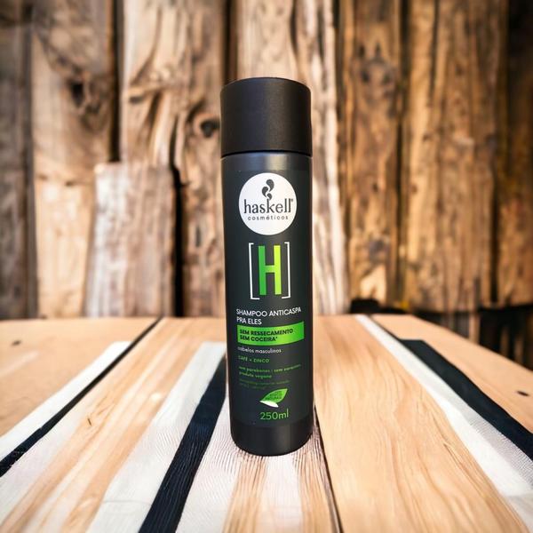 Imagem de kit 2 Shampoo Haskell Homem Anticaspa  250ML