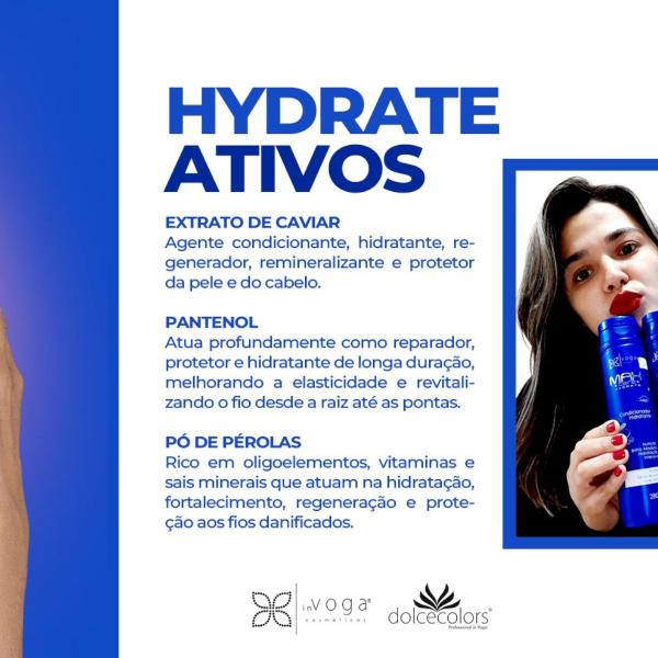 Imagem de Kit 2 Shampoo Hidratante Max Care Hydrate Voga 750ml