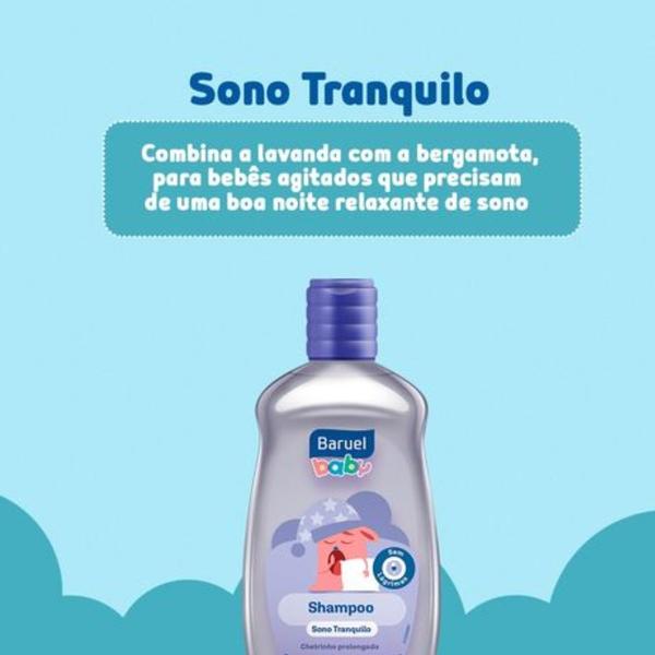 Imagem de Kit 2 Shampoo Sono tranquilo 400ml + Condicionador 200ml - Baruel Baby