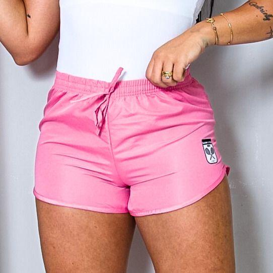 Imagem de Kit 2 Short Tactel Shorts Feminino Esporte é vida Praia Lazer Dia a dia Pilates