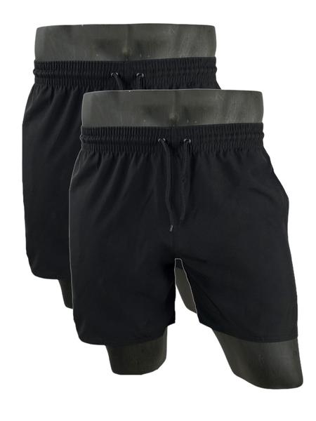 Imagem de KIT 2 Shorts Bermudas masculino tactel c/elastano moda praia academia esportivo