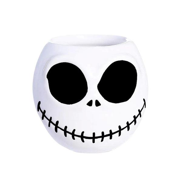 Imagem de Kit 2 Shots Jack Skellington Esqueleto 3D Porcelana Oficial Disney O Estranho Mundo de Jack