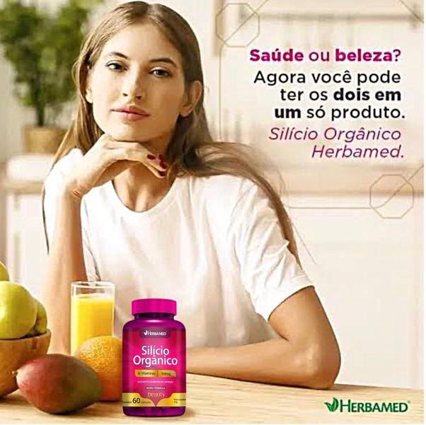 Imagem de Kit 2 Silício Orgânico + Vitaminas 60 Caps Herbamed Beauty