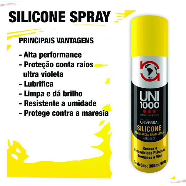 Imagem de Kit 2 Silicone Spray Lubrificante Alta Performance Lavanda