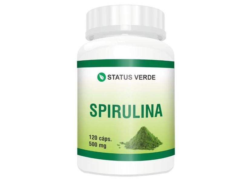 Imagem de Kit 2 Spirulina 500mg 240 Capsulas Original - Status Verde