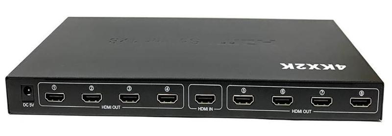 Imagem de Kit 2 Splitter Distribuidor de Vídeo HDMI 1x8 4K Rb Tronics