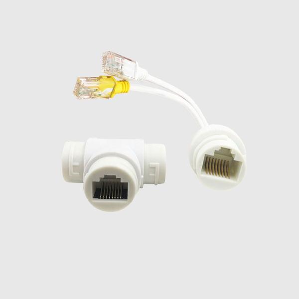 Imagem de Kit 2 Splitter Para Camera De Seguranca Ip, Poe Adaptador RJ45, Padrao PoE: IEEE 802.3af HZ-5313AB