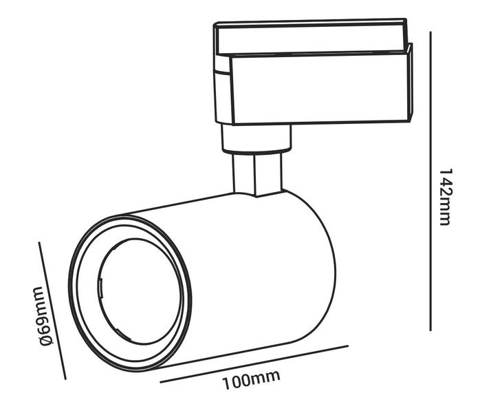 Imagem de Kit 2 Spots para trilho 10W 6500K Bivolt Branco