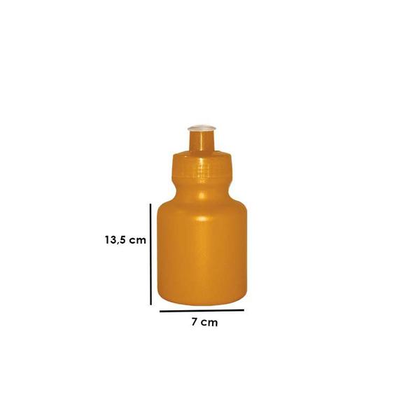 Imagem de Kit 2 Squeezes 300Ml Dourado Plástico Premium