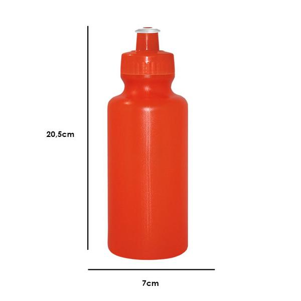 Imagem de Kit 2 Squeezes 550Ml Alaranjado Plástico Premium