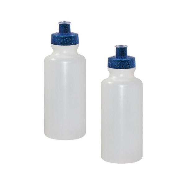 Imagem de Kit 2 Squeezes 550Ml Tampa Fibra Madeira Azul