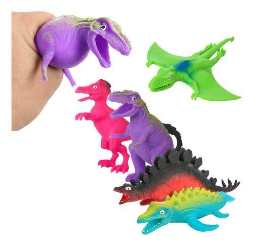 Imagem de Kit 2 Squish Dinossauro De Apertar Flofy Fofo Antistres