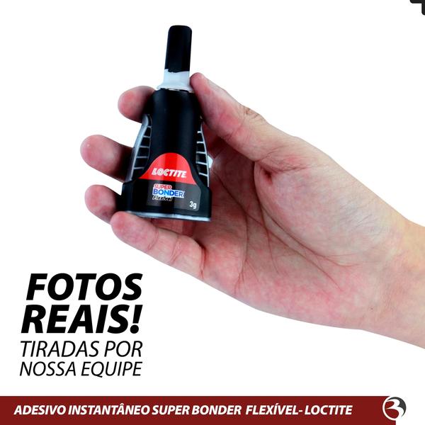 Imagem de Kit 2 Super Bonder Cola Loctite Flexível Gel Control 3g Henkel