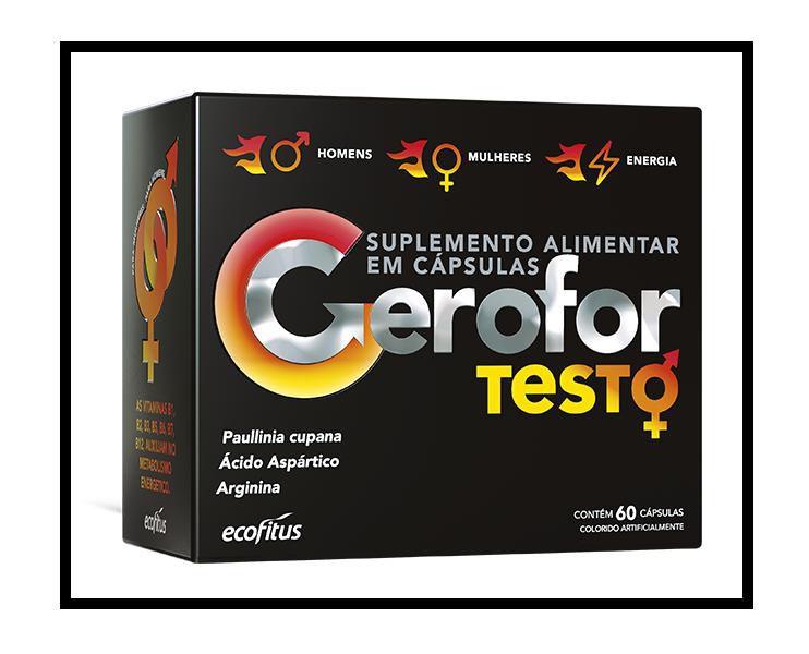 Imagem de Kit 2 Suplemento Alimentar Gerofor Testo 60C - Ecofitus