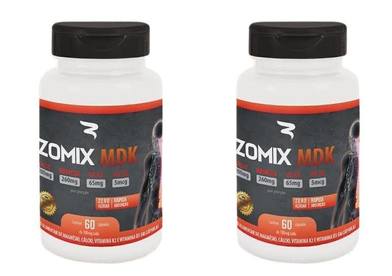 Imagem de Kit 2 Suplemento Alimentar Zomix Mdk 60 Capsulas 700Mg Cada