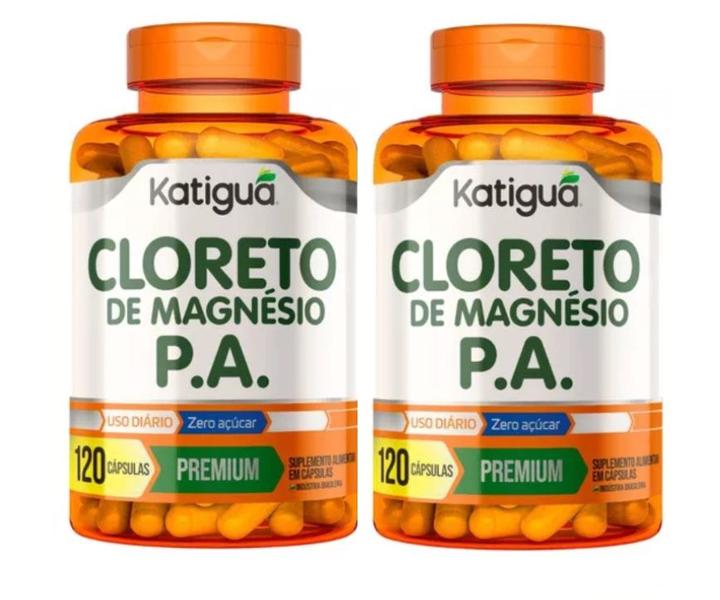 Imagem de Kit 2 Suplemento Cloreto Magnesio P.A Vegano ZAçucar Katigua