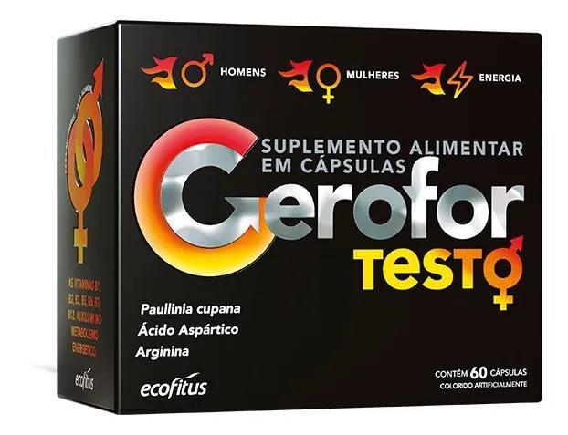 Imagem de Kit 2 Suplemento Gerofor Testo Com 60 Cápsulas - Ecofitus